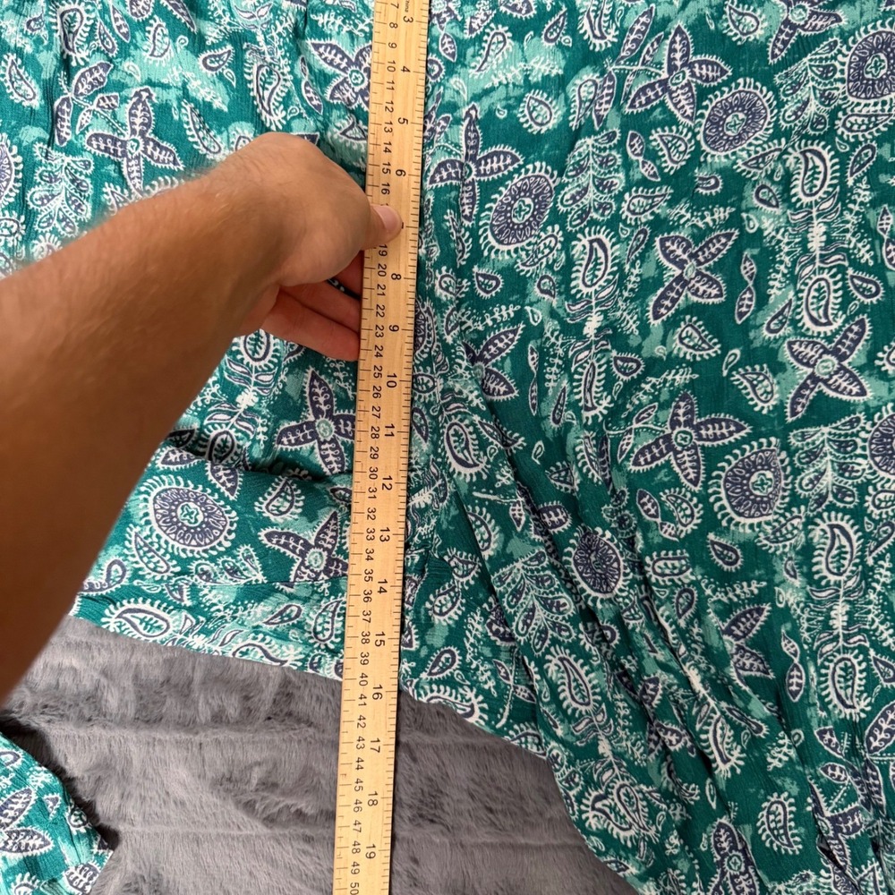 Style & Co Womens XXL Green Paisley Wide Leg Mid Rise Comfort Waist Pants NWT - Picture 3 of 9